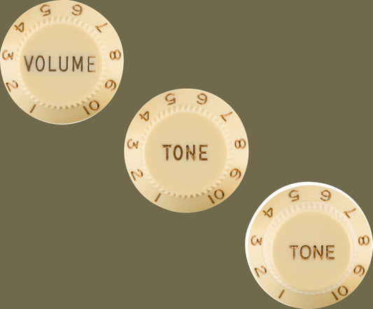 Stratocaster Knob Set- Left-Handed