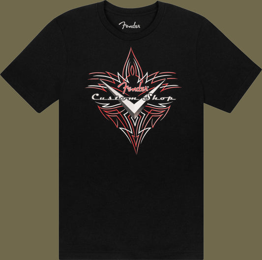 Fender® Custom Shop Pinstripe T-Shirt, Black