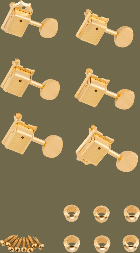 Vintage-Style Stratocaster®/Telecaster® Tuning Machine Set