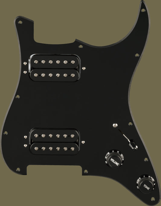 Pre-Wired Strat® Pickguard, Quadra TapTM HH