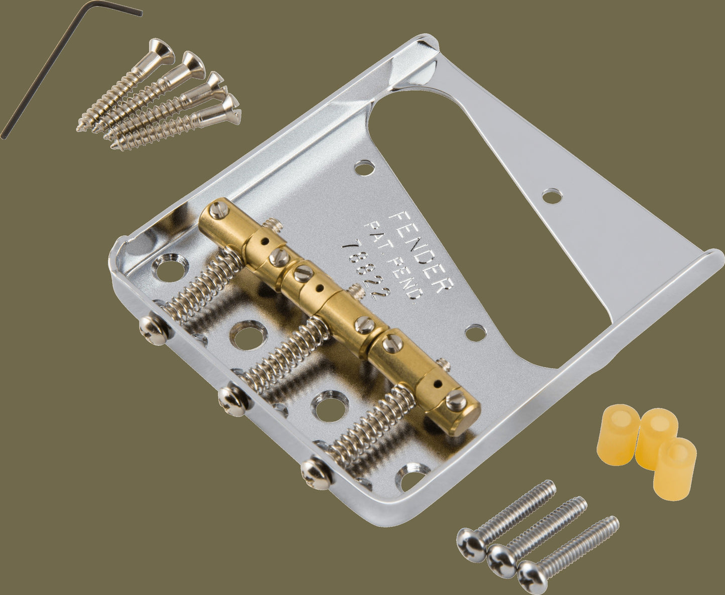 3-Saddle American Vintage Hot Rod Telecaster® Bridge Assembly