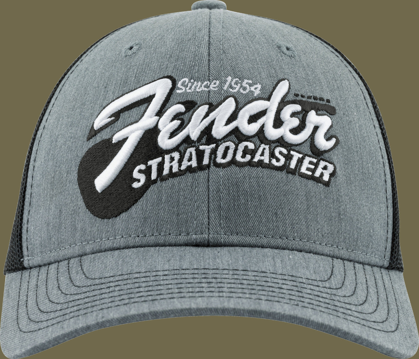 Fender® StratocasterTM Guitar Hat, Heather Gray