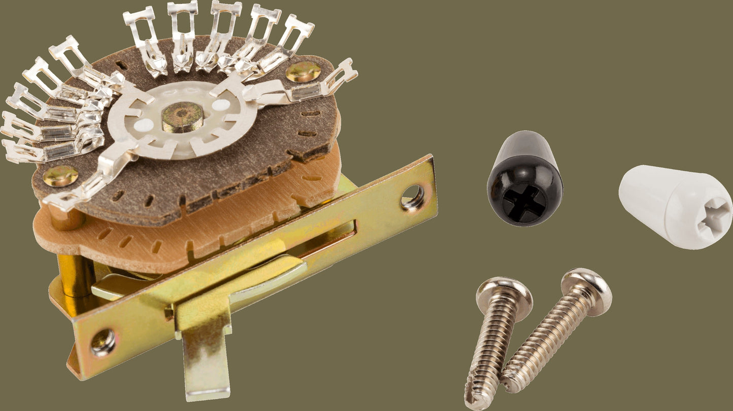 5-Position - 4 Pole Stratocaster®/Telecaster® Discrete Pickup Selector