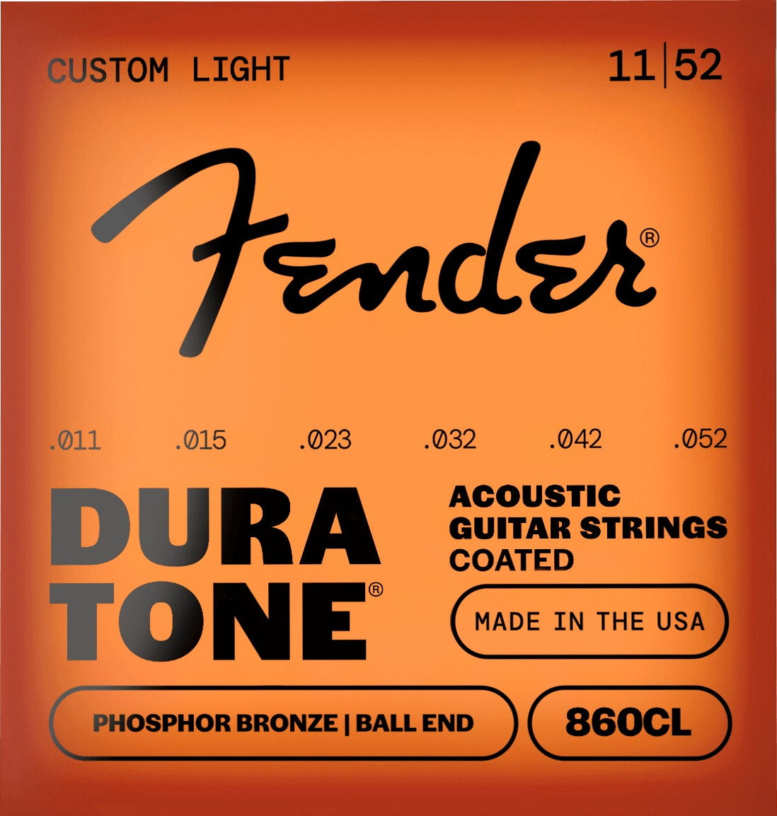 Dura-Tone® 860 Coated Phosphor Bronze Acoustic Guitar Strings