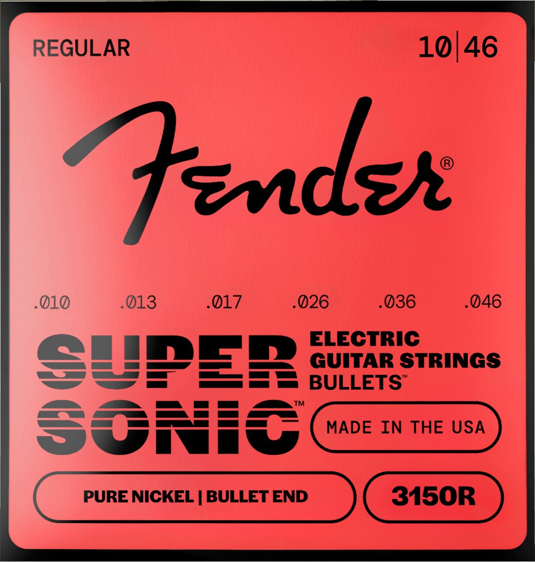 SuperSonicTM BulletsTM 3150 Pure Nickel Guitar Strings