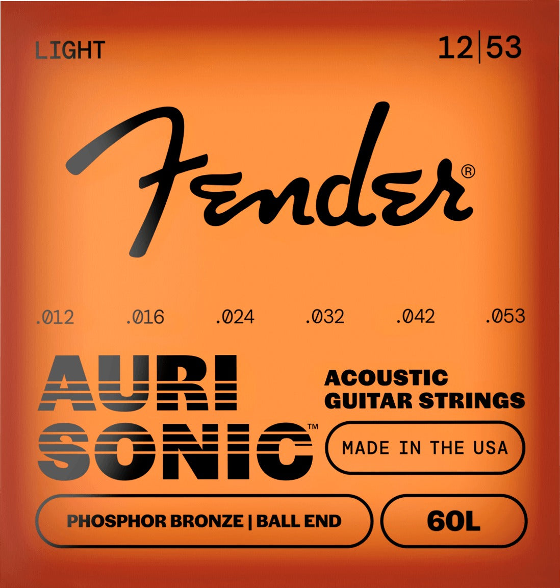 AuriSonicTM 60 Phosphor Bronze Acoustic Guitar Strings