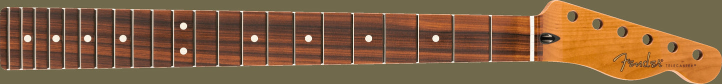 Roasted Maple Telecaster® Neck, 22 Jumbo Frets, 12", Pau Ferro, Flat Oval Shape
