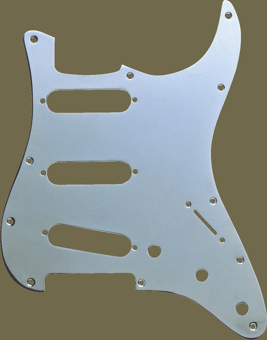 11-Hole Modern-Style Plated Brass Stratocaster S/S/S Pickguards