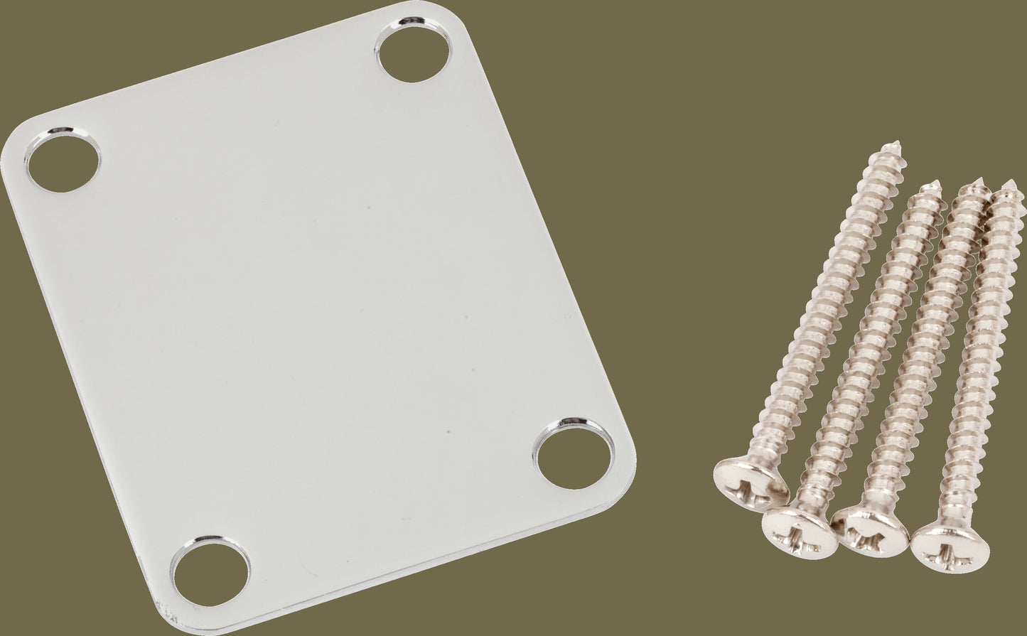 4-Bolt Vintage-Style Neck Plate (No Logo)