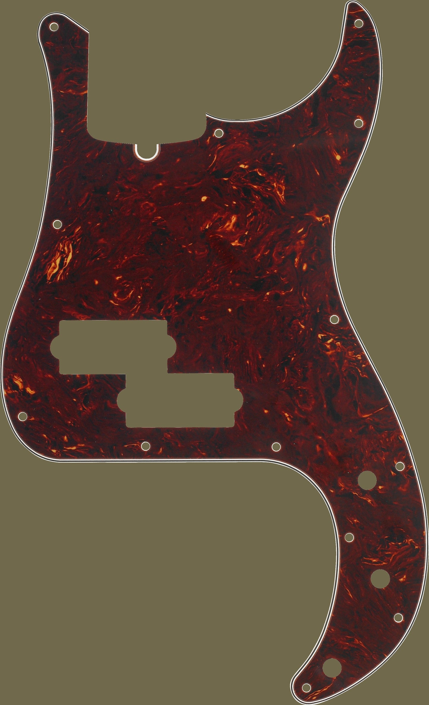 13-Hole Multi-Ply Modern-Style Precision Bass Pickguards