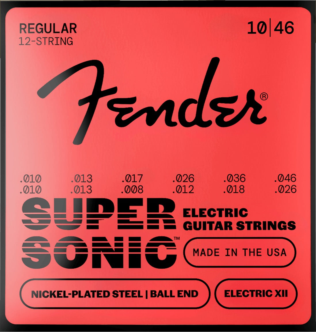 SuperSonicTM 250 Electric XII Nickel-Plated Steel Guitar Strings