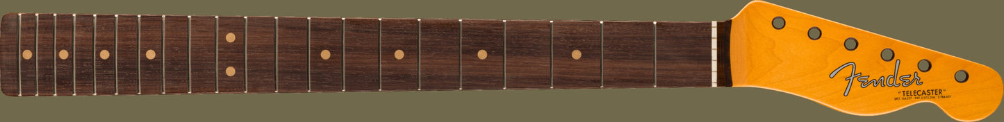 American Vintage II 1963 Telecaster Neck, 21 Vintage Tall Frets, 7.25" Radius, Rosewood