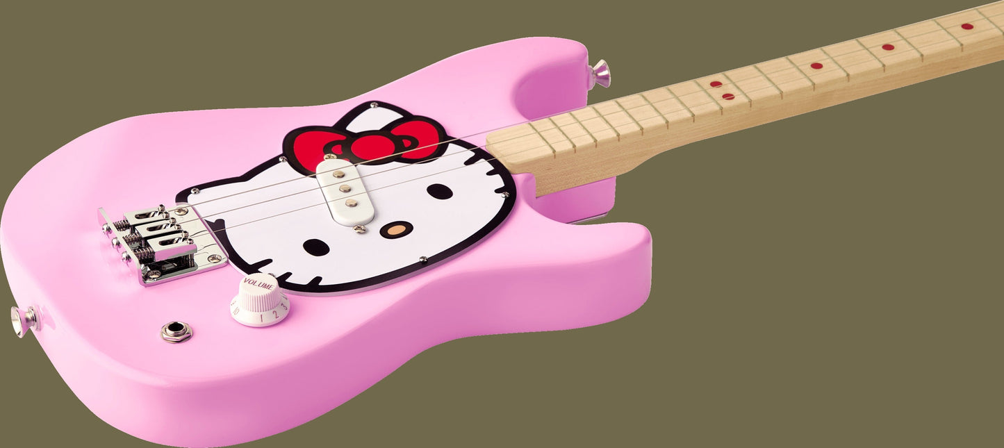 Fender® x Loog® x Hello Kitty® Stratocaster® 3-String Children's Guitar