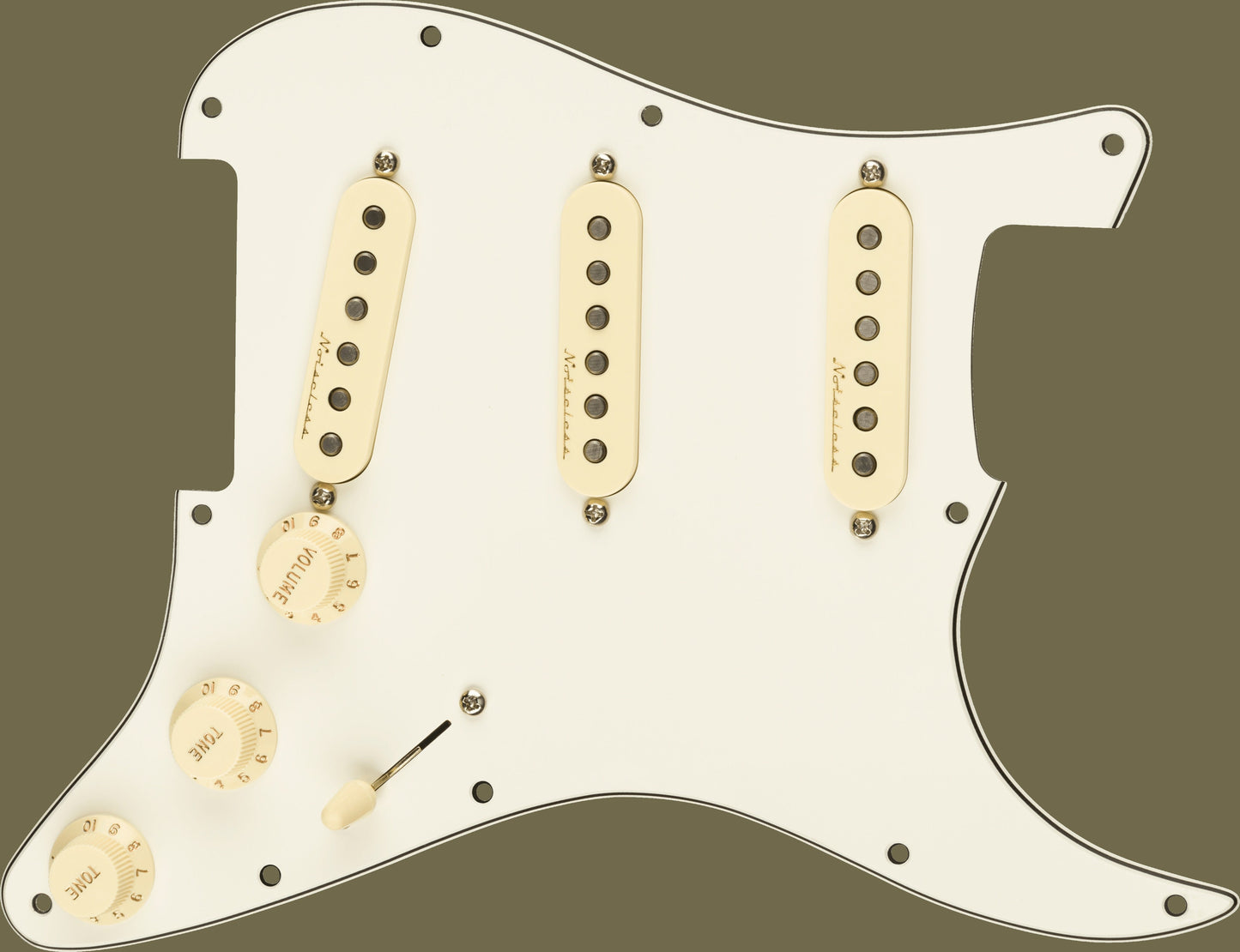 Pre-Wired Strat® Pickguard, Vintage Noiseless SSS
