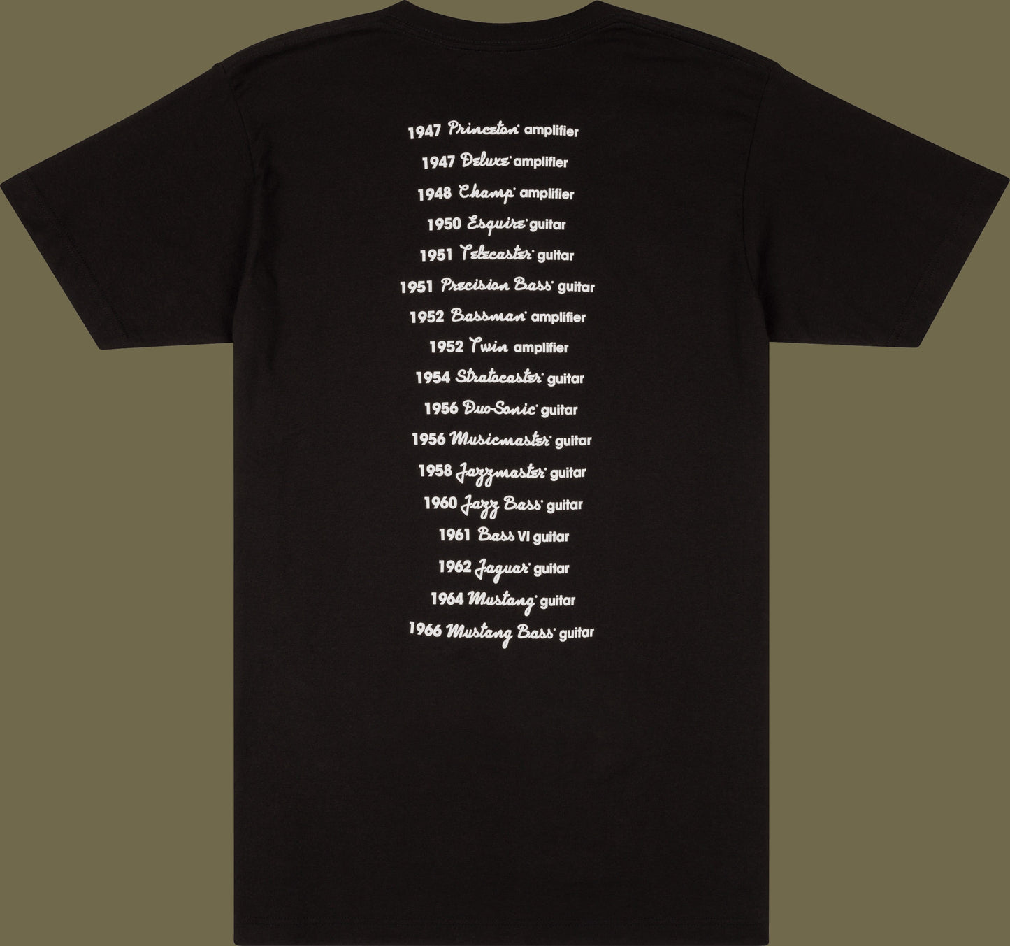 Fender® Logo Dateback T-Shirt