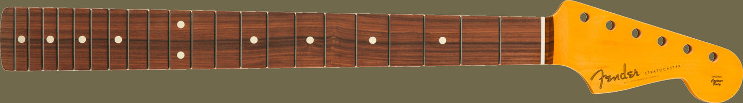 Classic 60's Stratocaster Neck Lacquer, 21 Vintage Frets, Pau Ferro, C Shape