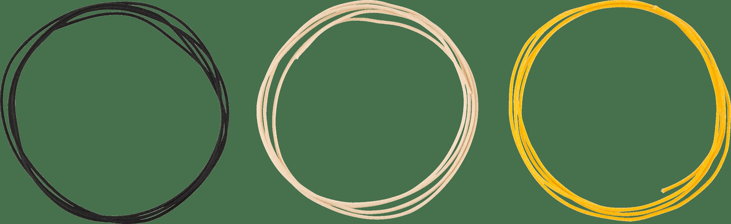 Pure Vintage Cloth Wire, 22 AWG, Black, White, Yellow
