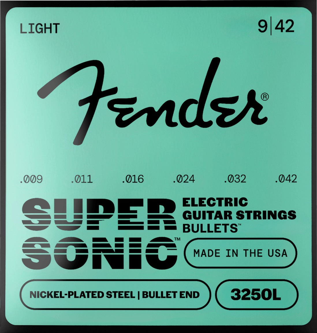 SuperSonicTM BulletsTM 3250 Nickel-Plated Steel Guitar Strings