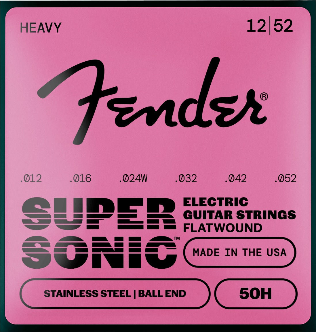 SuperSonicTM 50 Flatwound Stainless Steel Guitar Strings