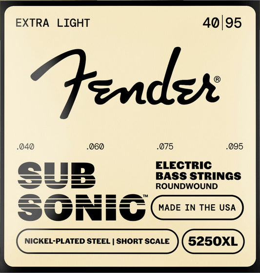 SubSonicTM 5250 Short Scale Nickel-Plated Steel Bass strings