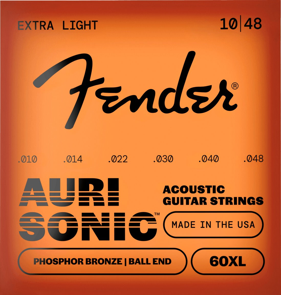 AuriSonicTM 60 Phosphor Bronze Acoustic Guitar Strings