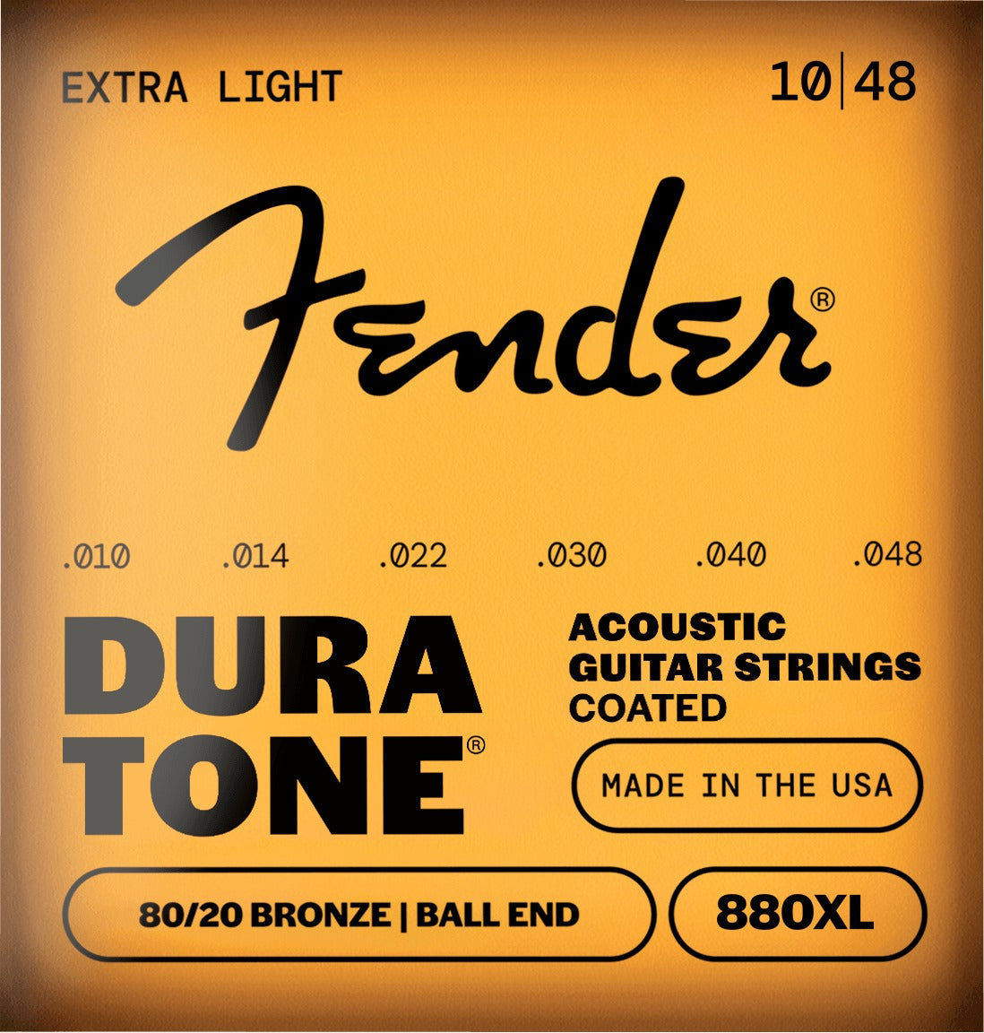 Dura-Tone® 880 Coated 80/20 Bronze Acoustic Guitar Strings
