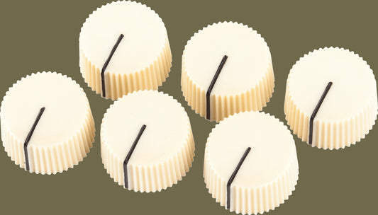 Pure Vintage Radio Amplifier Knobs - Cream