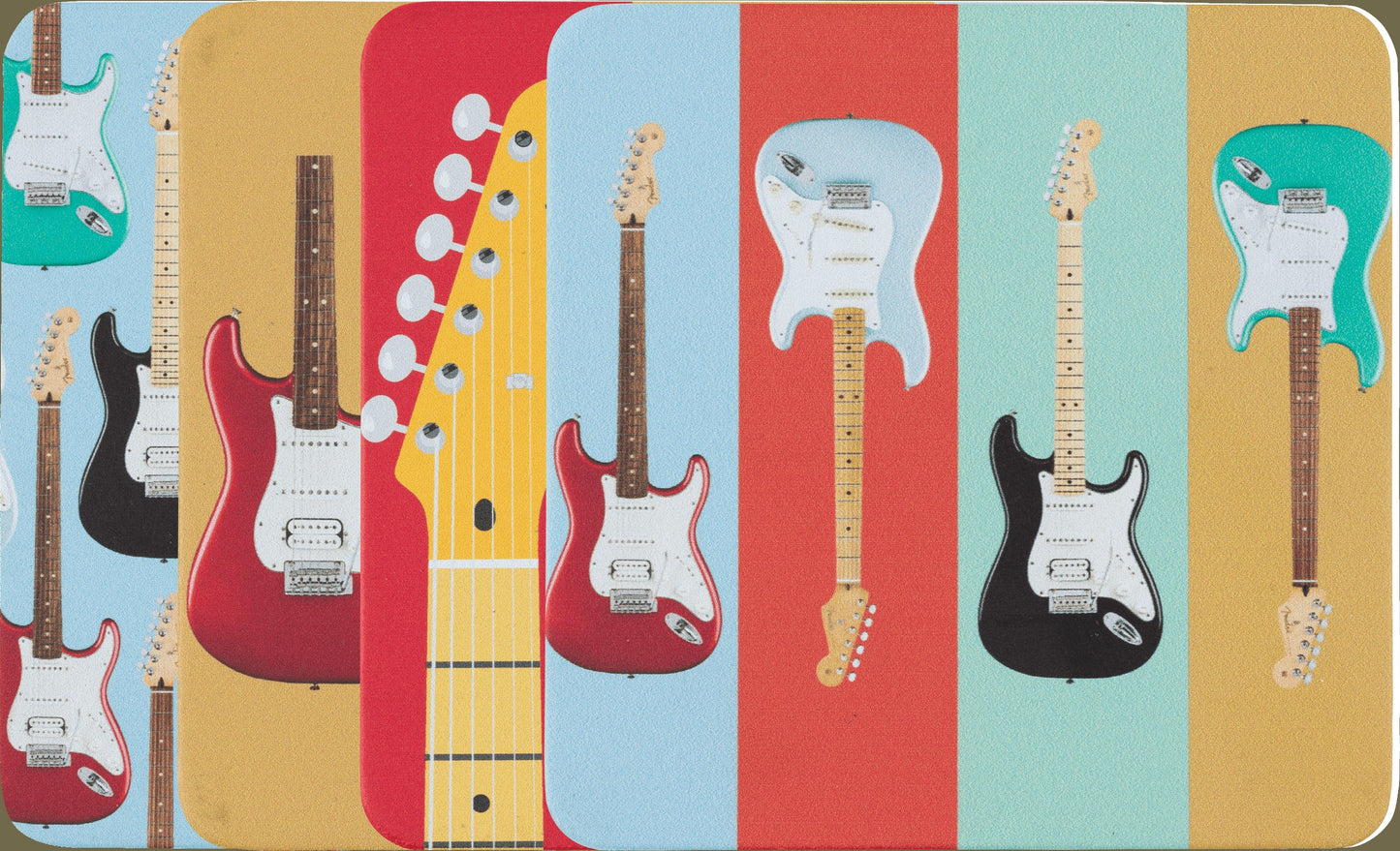 Fender® StratocasterTM Modern Design Coaster Set