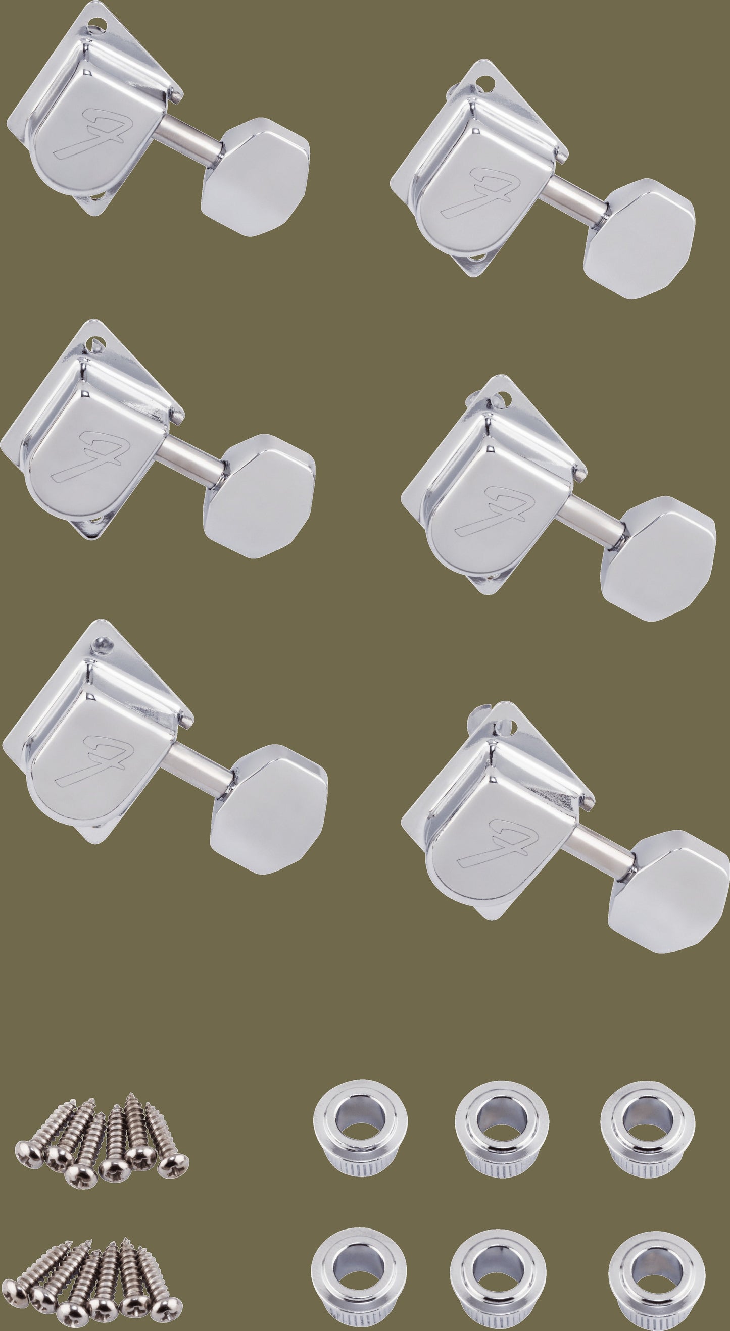 70s F Style Stratocaster®-Telecaster® Tuning Machine Set