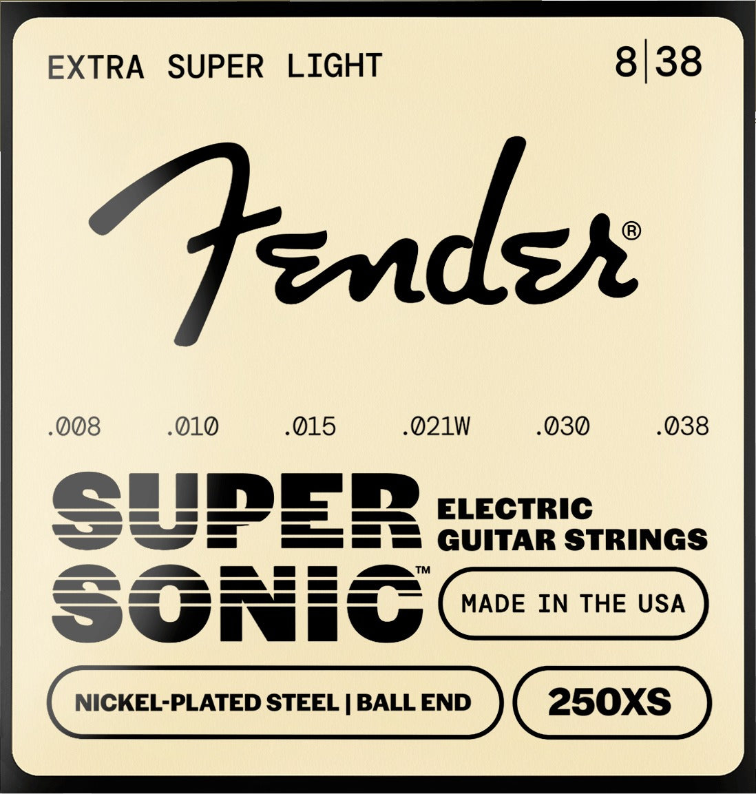 SuperSonicTM 250 Nickel-Plated Steel Guitar Strings