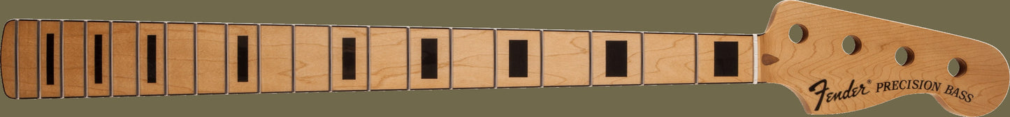 Classic Series 70's Precision Bass® Neck, 20 Medium Jumbo Frets, Block Inlay - Maple