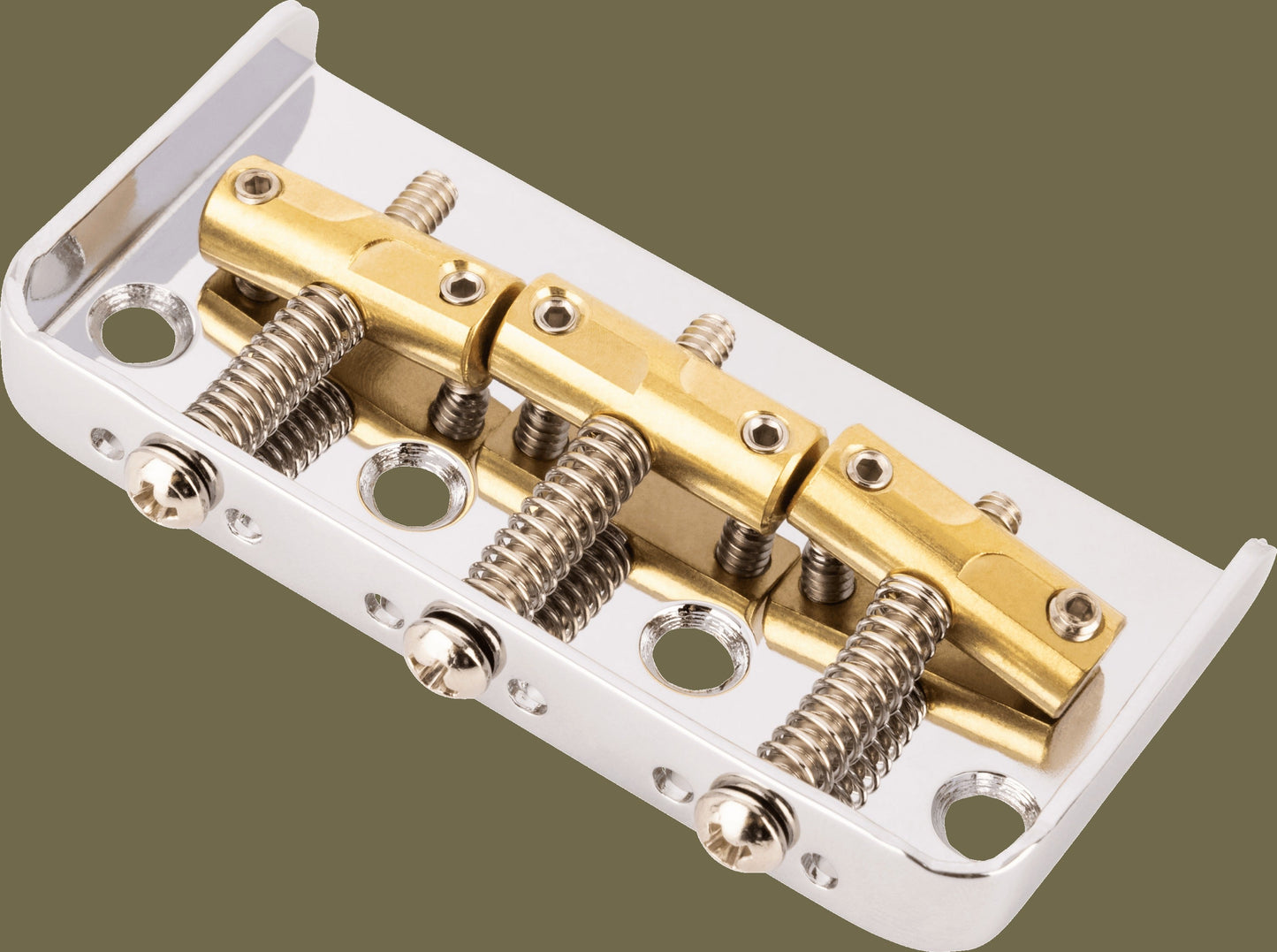 3-Saddle Custom "Cut-Off" Vintage-Style Tele® Bridge with Compensated Brass Saddles