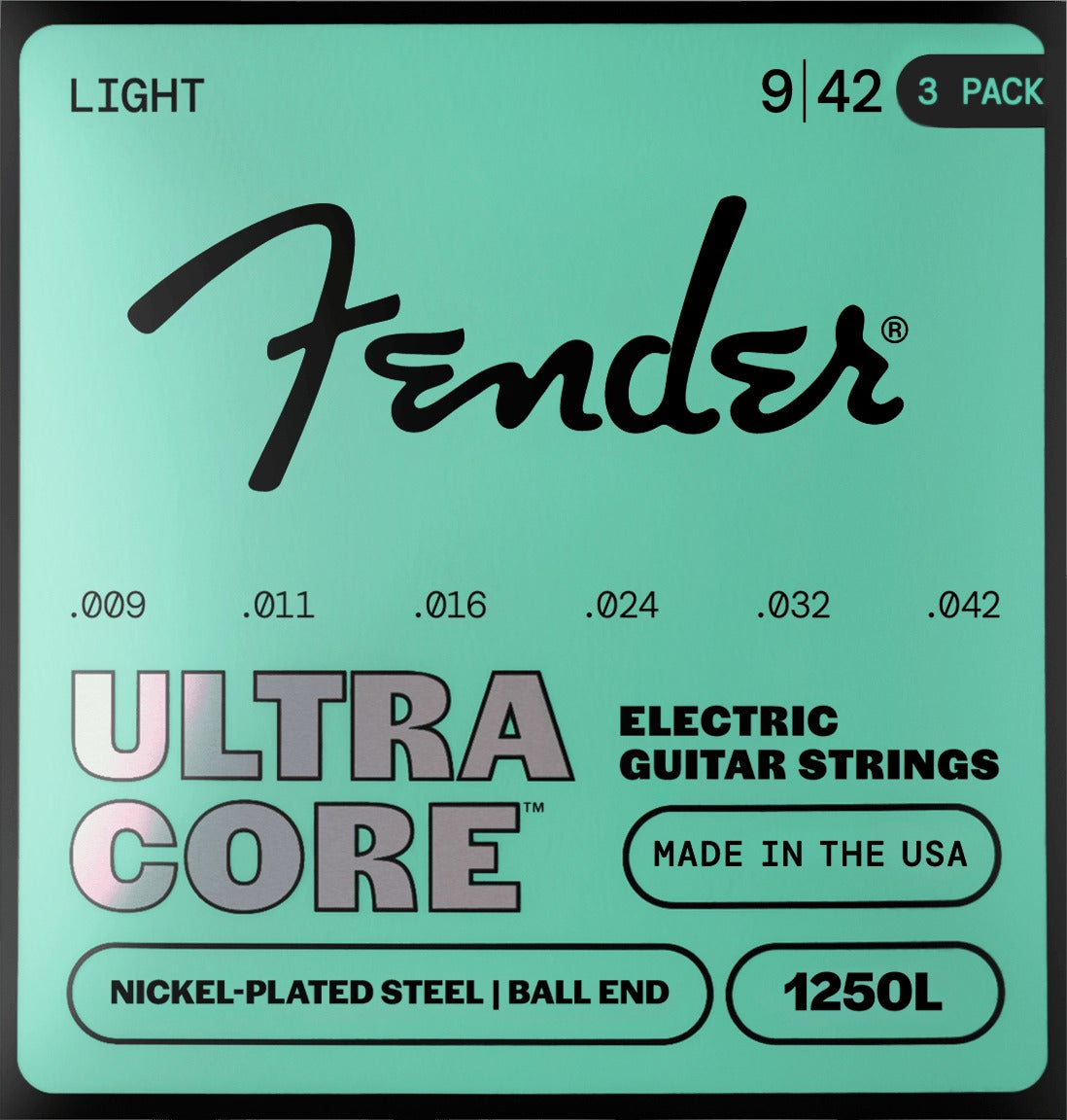 UltraCoreTM 1250 Nickel-Plated Steel Guitar Strings (3-Pack)