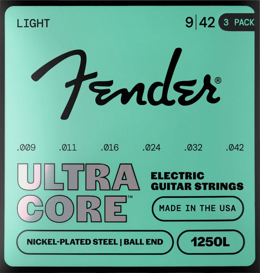 UltraCoreTM 1250 Nickel-Plated Steel Guitar Strings (3-Pack)