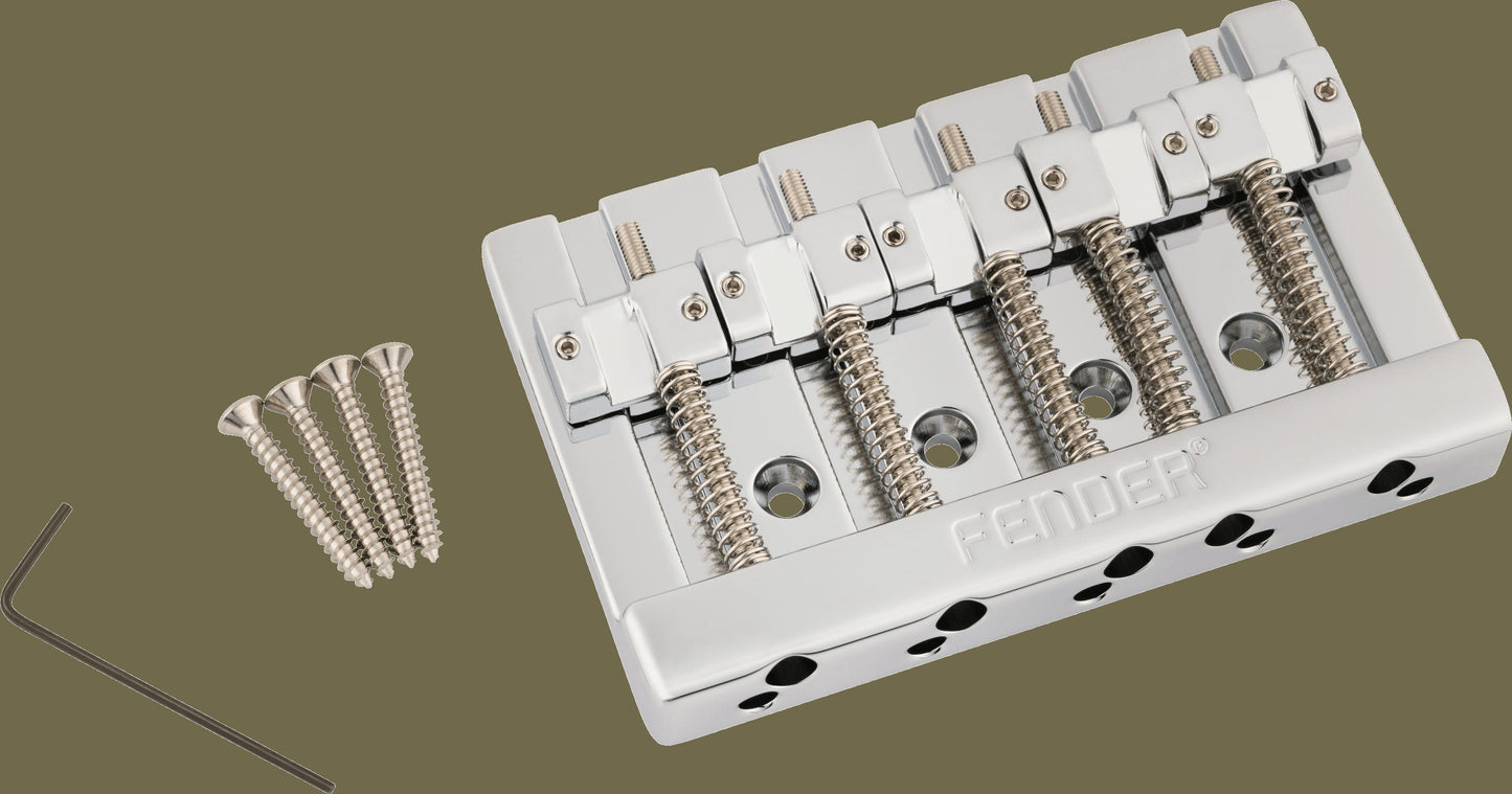 Fender® HiMassTM 5-String Bass Wide Bridge Assembly With Zinc Saddles