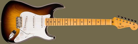 Limited Edition 70th Anniversary 1954 Stratocaster® NOS, 1-Piece Quartersawn Maple Neck Fingerboard, Wide-Fade 2-Color Sunburst