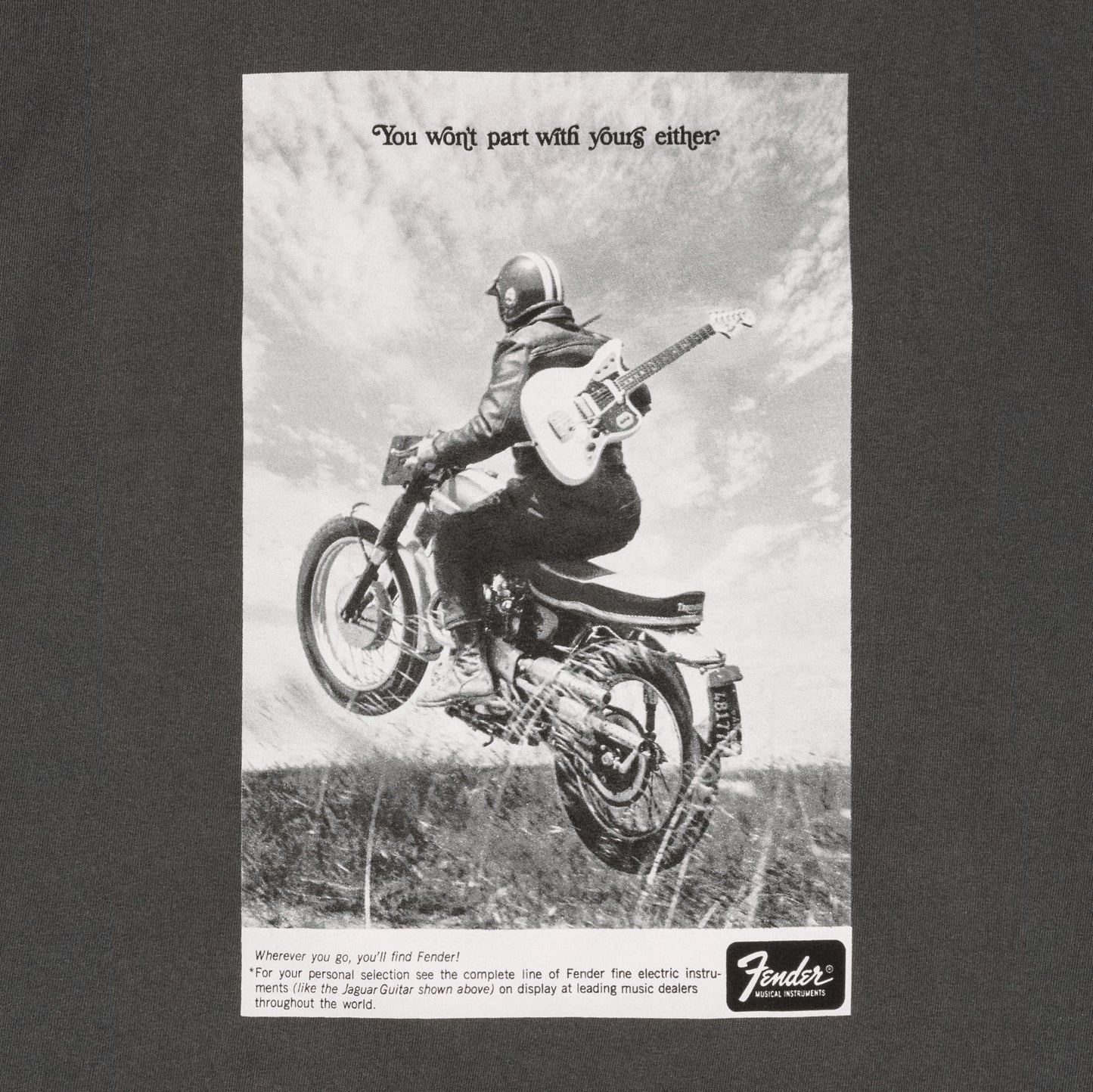 Vintage Ad Tee, Motorcycle Rider