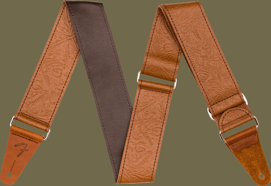 Tooled Leather Guitar Straps