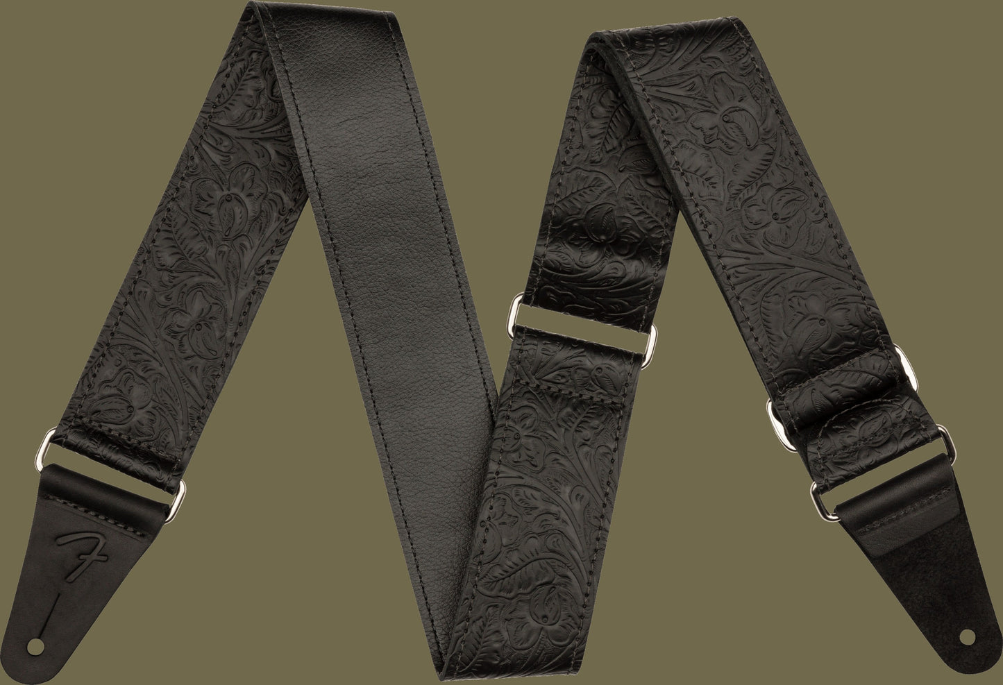 Tooled Leather Guitar Straps
