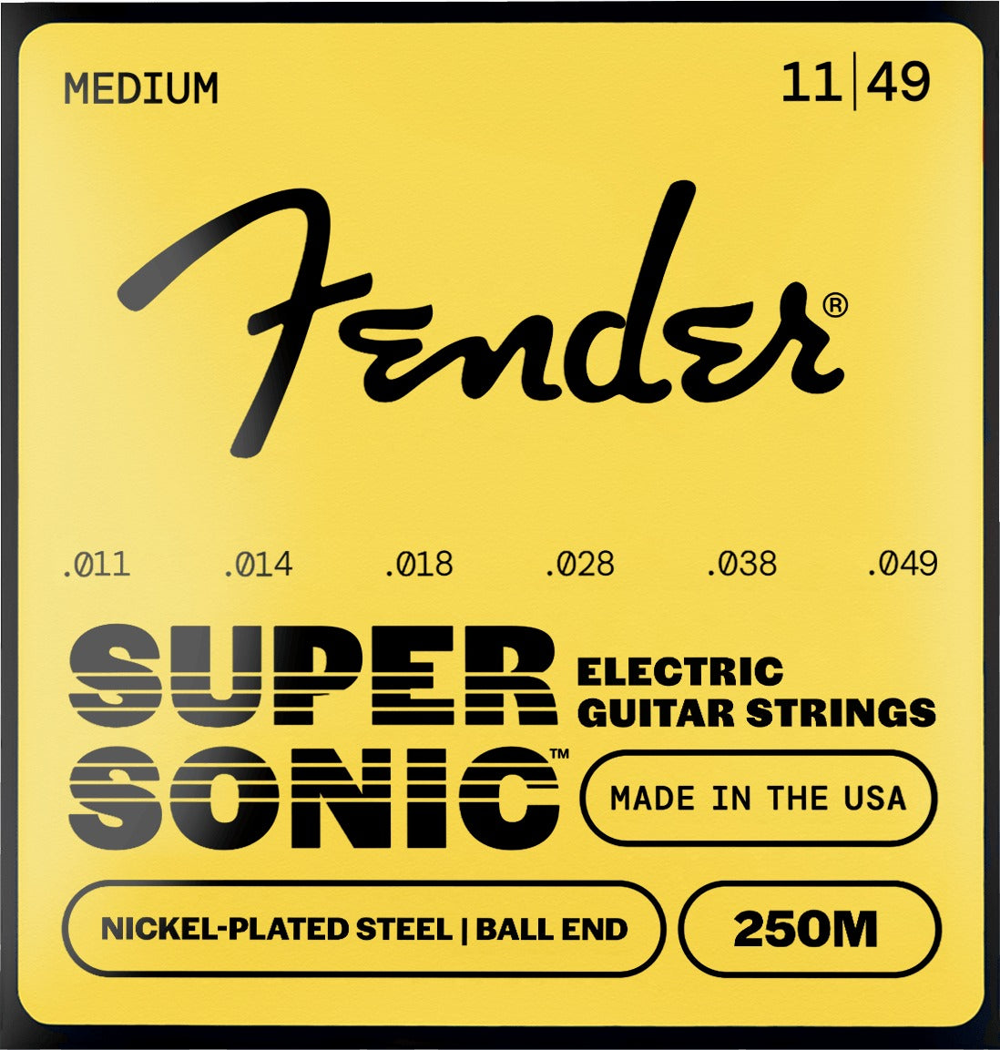 SuperSonicTM 250 Nickel-Plated Steel Guitar Strings