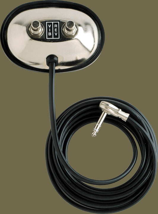 2-Button Vintage-Style Footswitch: Vibrato-Reverb (1/4" Jack)