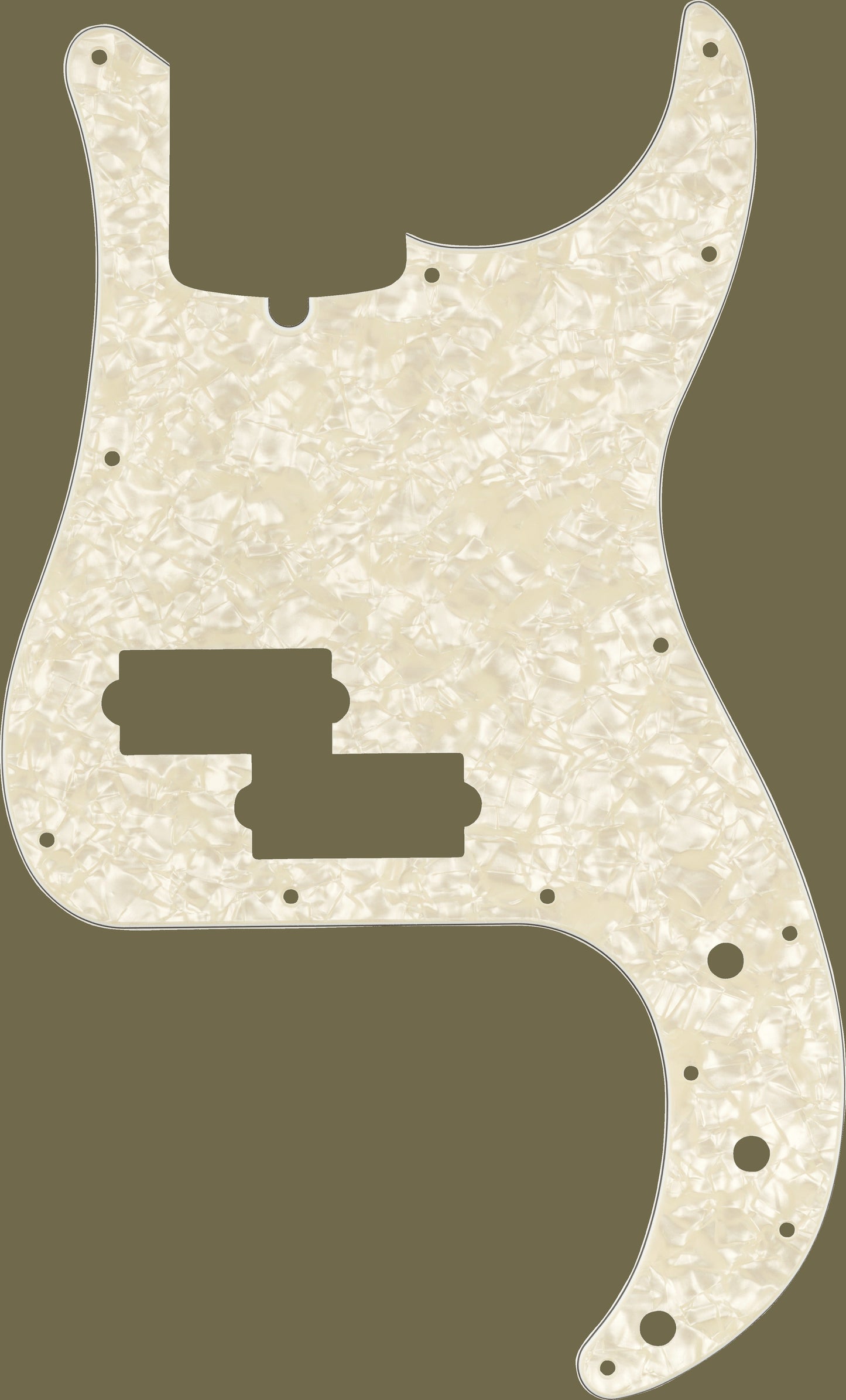 13-Hole Multi-Ply Modern-Style Precision Bass Pickguards