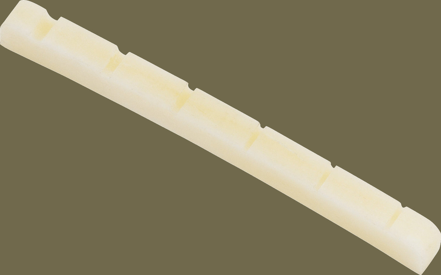 Pre-Slotted Genuine Bone Nut For Electric Guitar, 9.5" Radius