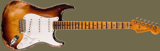 Limited Edition 70th Anniversary 1954 Stratocaster® Super Heavy Relic®, 1-Piece Quartersawn Maple Neck Fingerboard, Wide-Fade 2-Color Sunburst